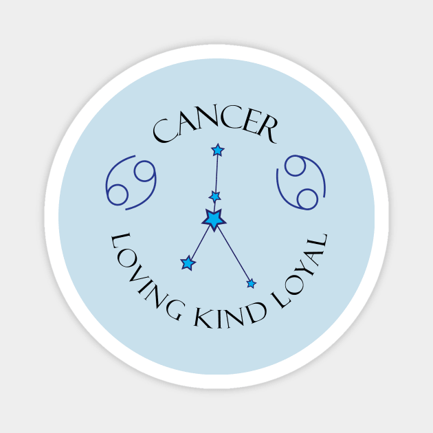 Cancer Loving Kind Loyal Magnet by MikaelSh